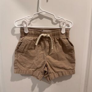 Kids Khaki Drawstring Cotton Shorts (Uniform)